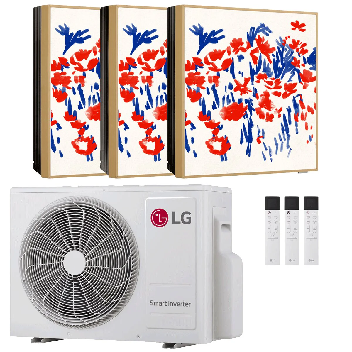 Air conditioner LG ARTCOOL Gallery PHOTO trial split 9000+9000+9000 BTU inverter A+++ wifi external unit 6.15 kW