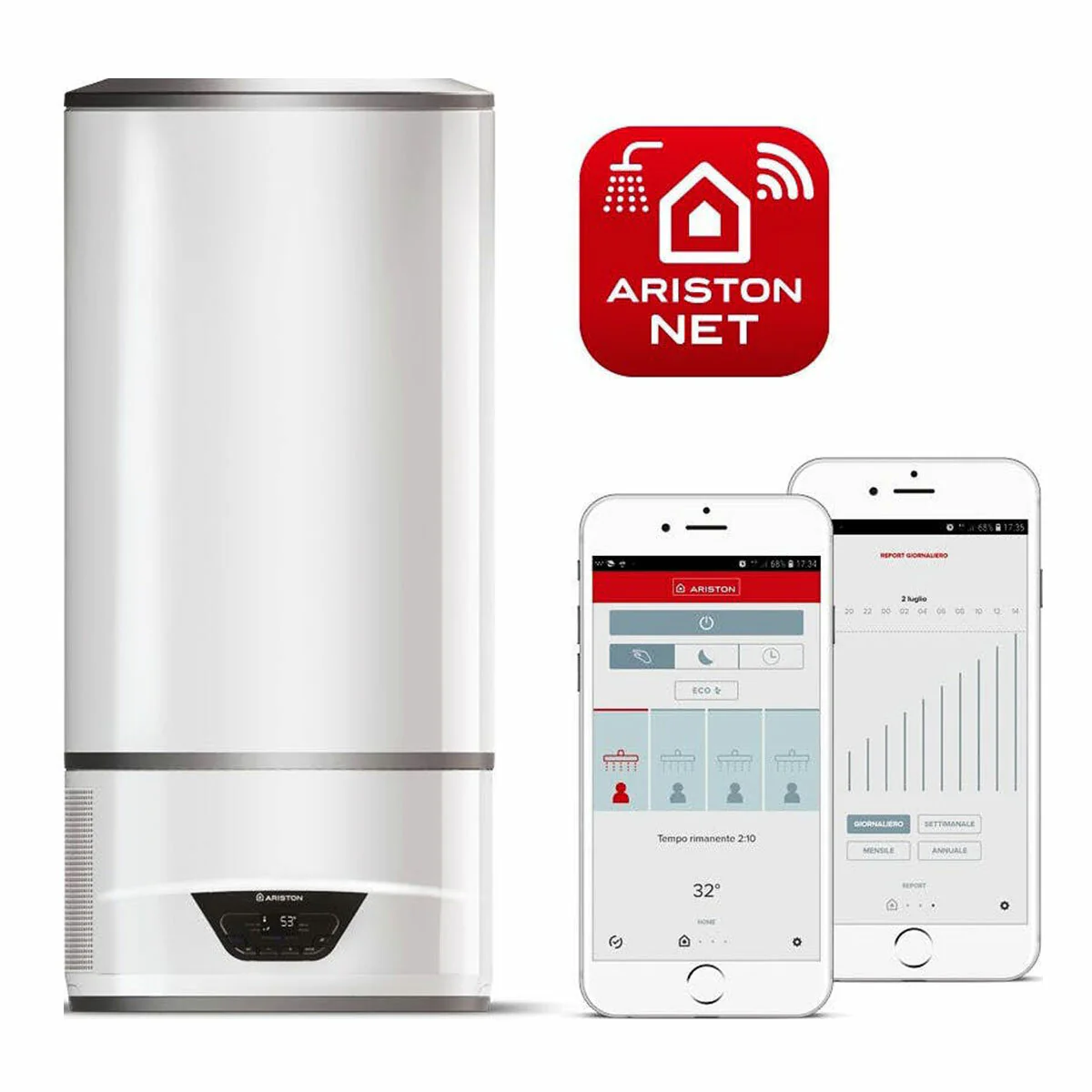 Ariston Lydos Hybrid electric water heater and hybrid heat pump 80 liters with WiFi - Image 4
