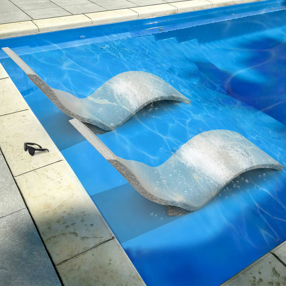 Arkema Serendipity Chaise Sun lounger in white HD polyethylene - Image 5