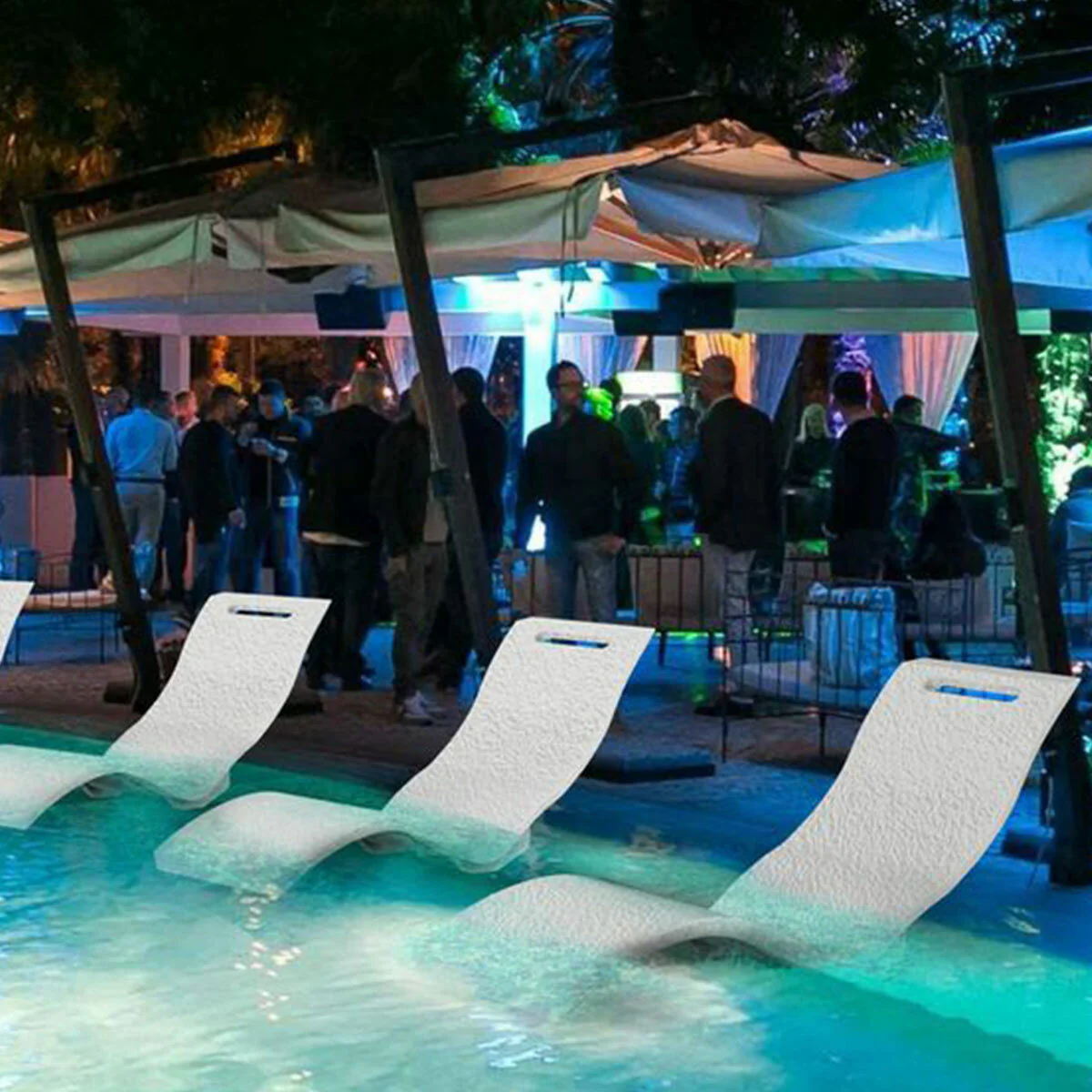 Arkema Serendipity Chaise Sun lounger in white HD polyethylene - Image 6
