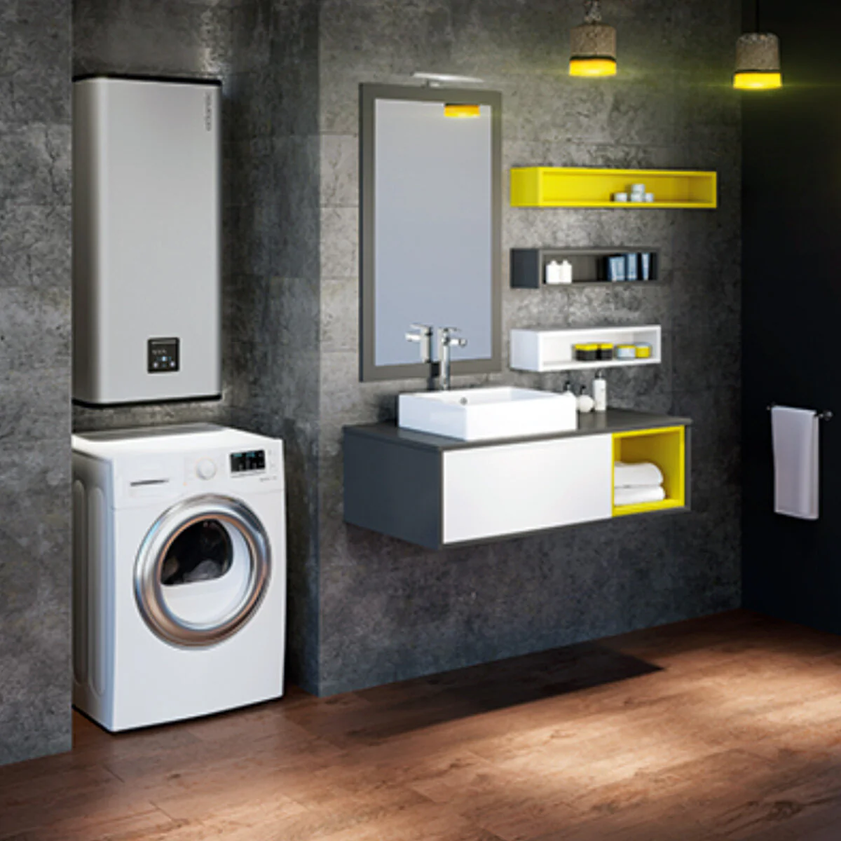 Atlantic Vertigo Steatite Wi-Fi 50 electric water heater 40 liters vertical horizontal - Image 3