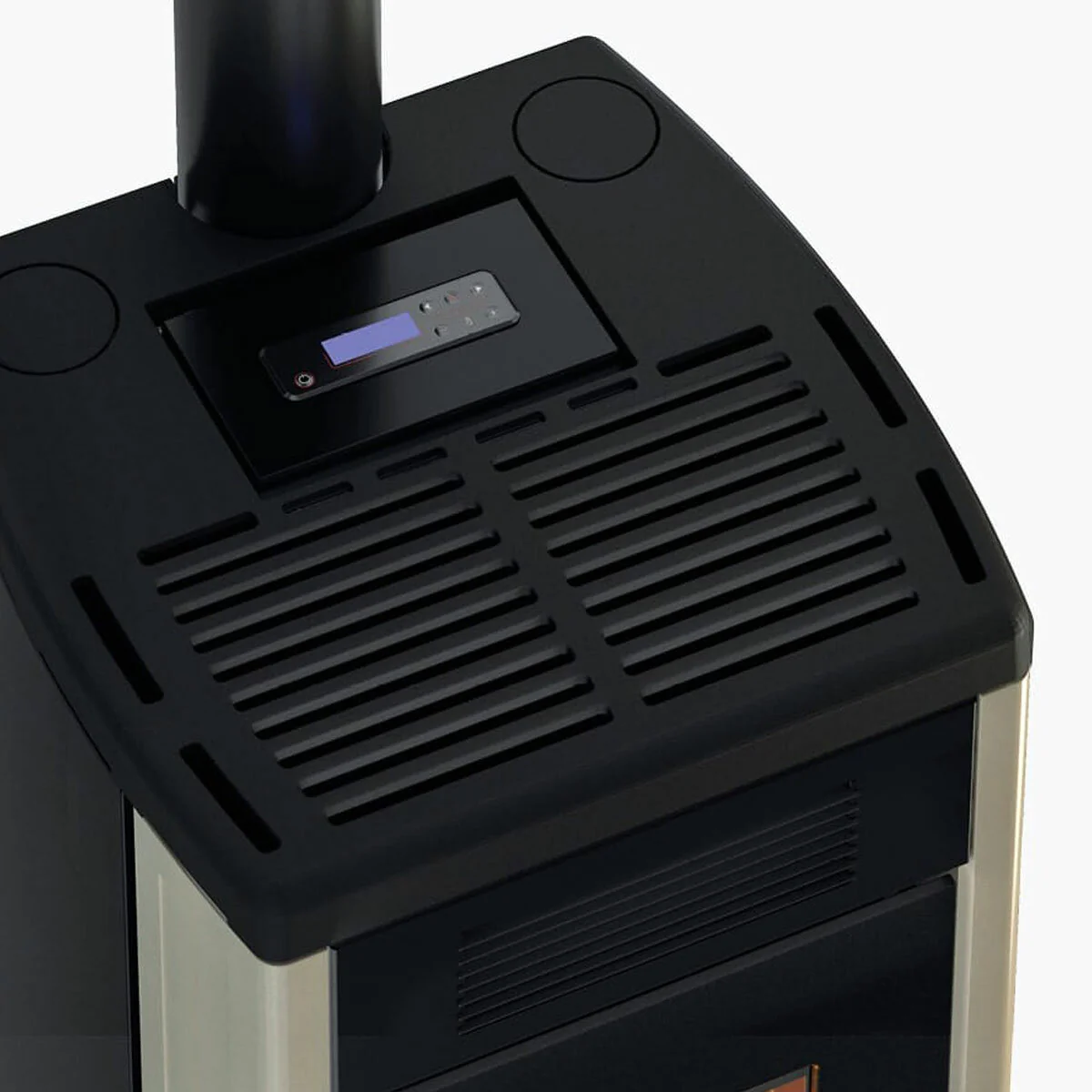 Cadel Atena Plus 12 pellet stove with ducted air, 12 kW - WiFi, IVORY MAIOLICA - Image 2