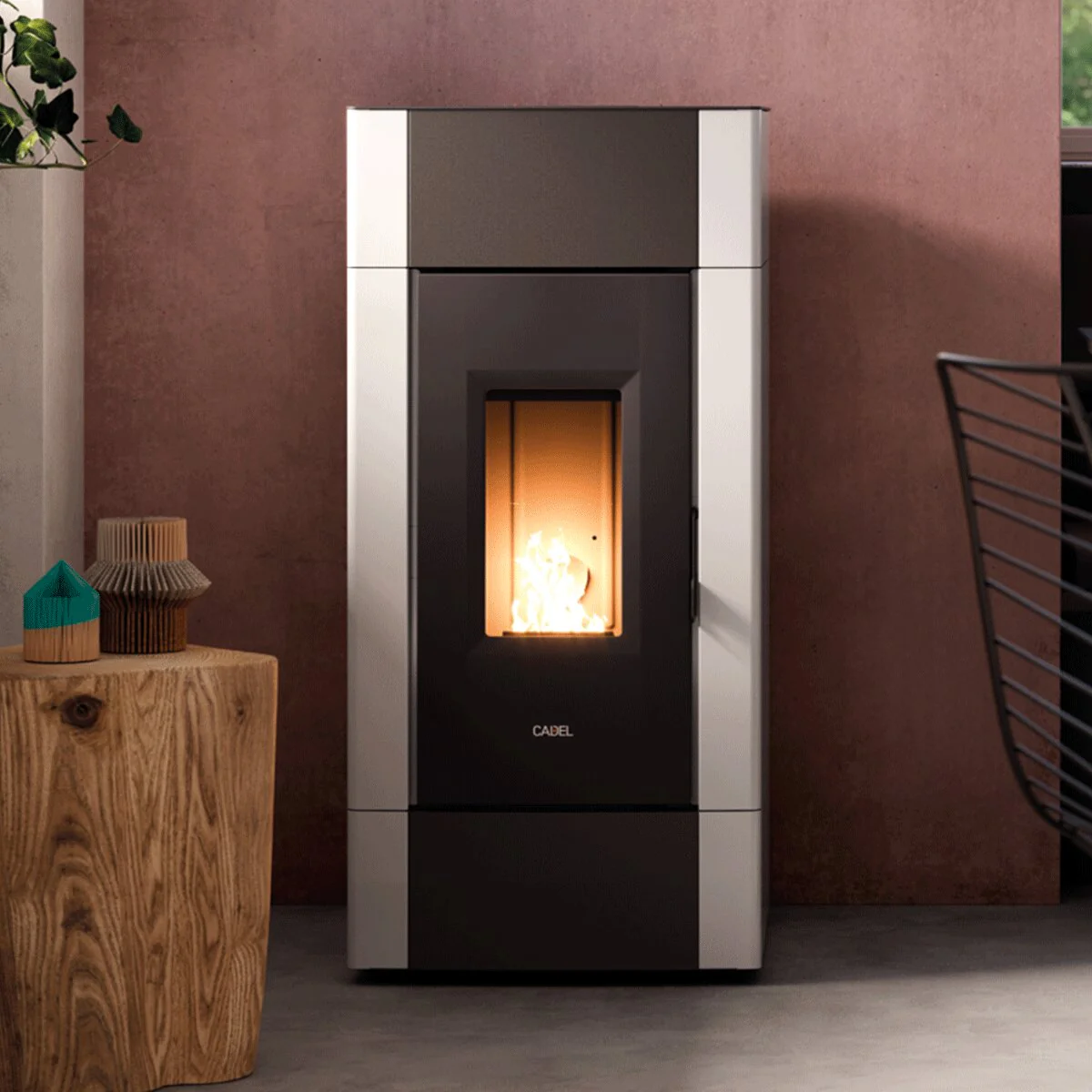 CADEL Cristal 9 air pellet stove 8.5 kW - WiFi WHITE - Image 2