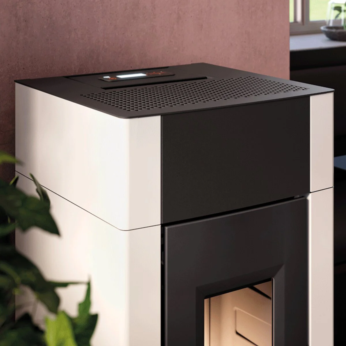 CADEL Cristal 9 air pellet stove 8.5 kW - WiFi WHITE - Image 3