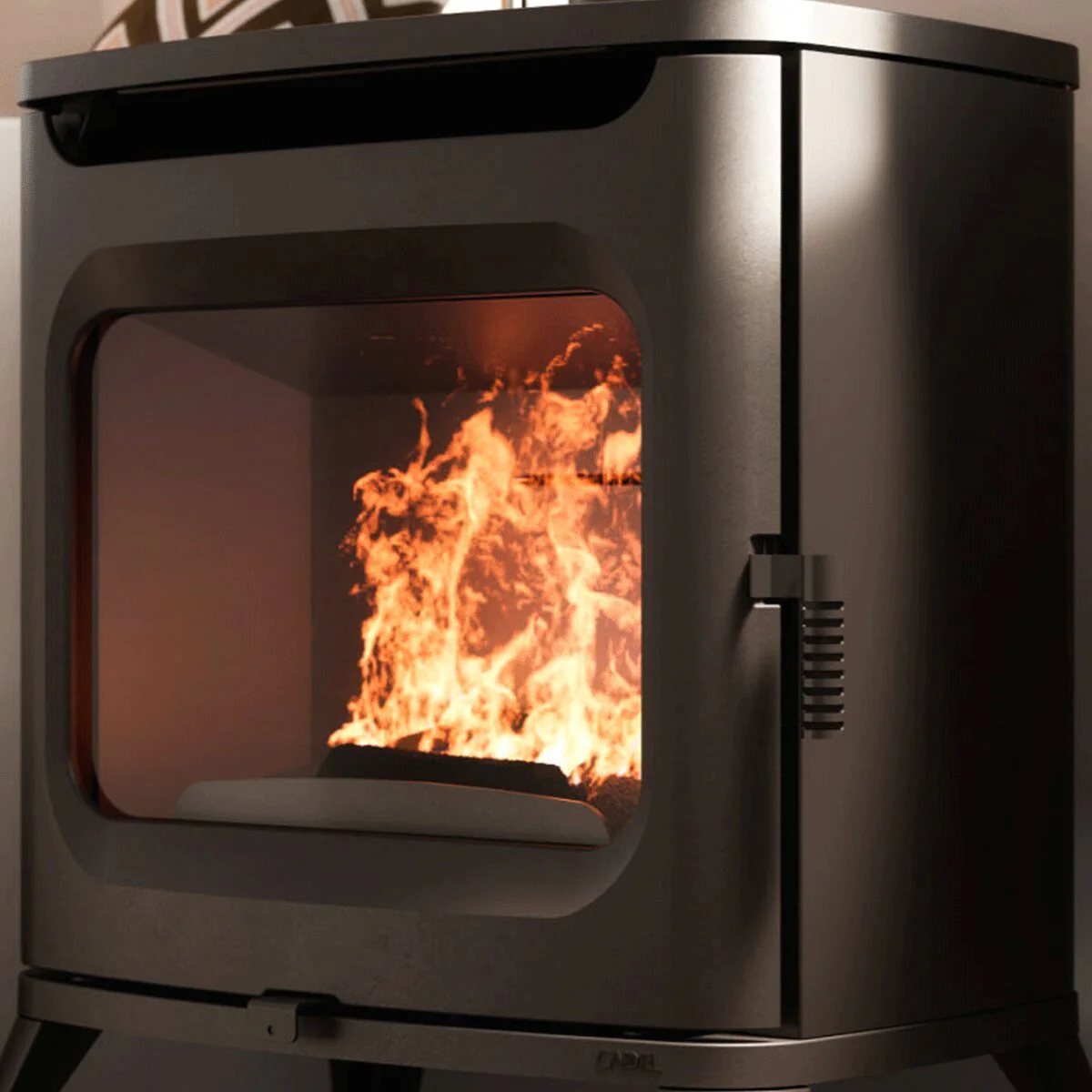 Cadel Hublot 8 7.5 kW air wood stove Black - Image 4