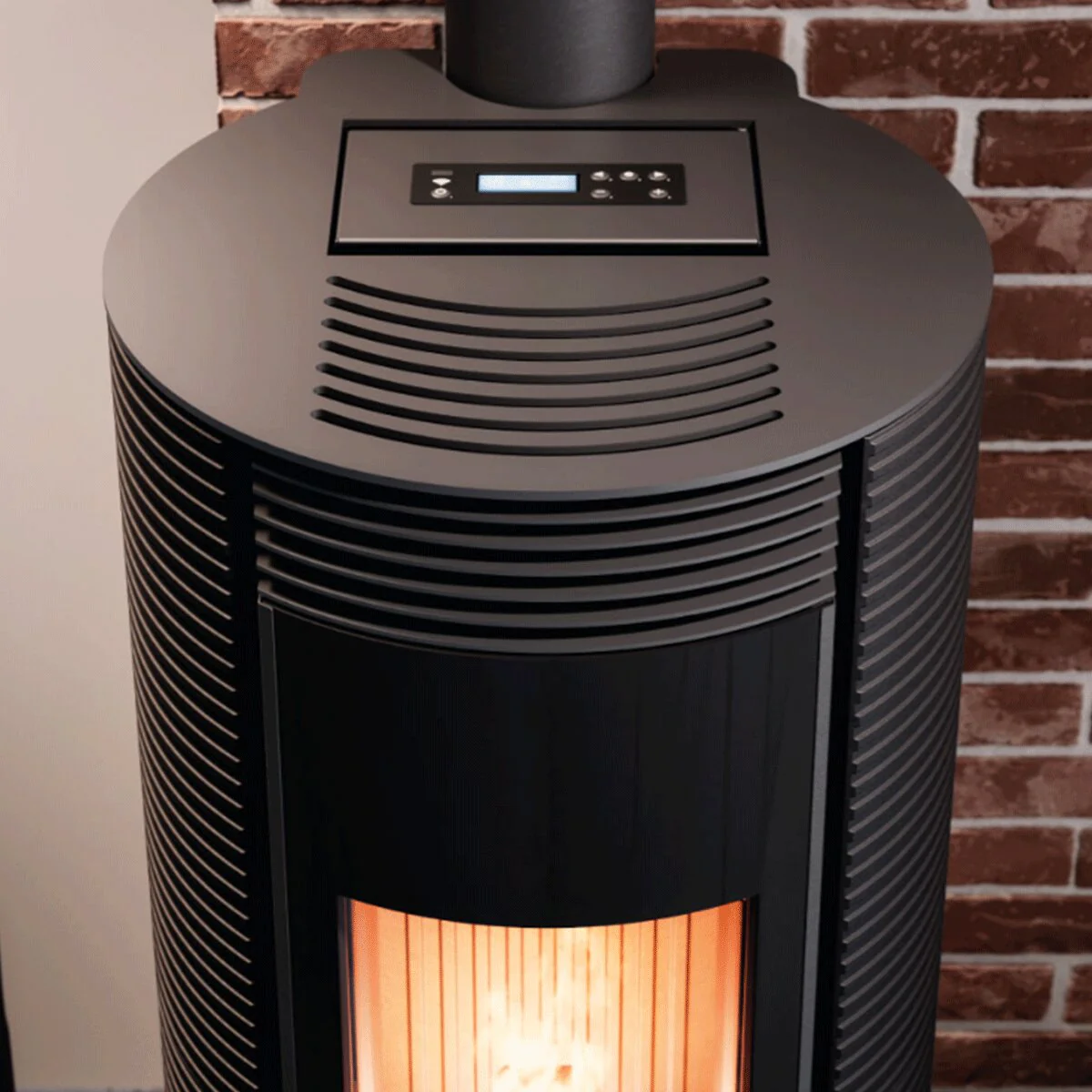 Cadel Spin Plus 9 8.5 kW pellet stove with ducted air WiFi Cast Iron Black - Image 3