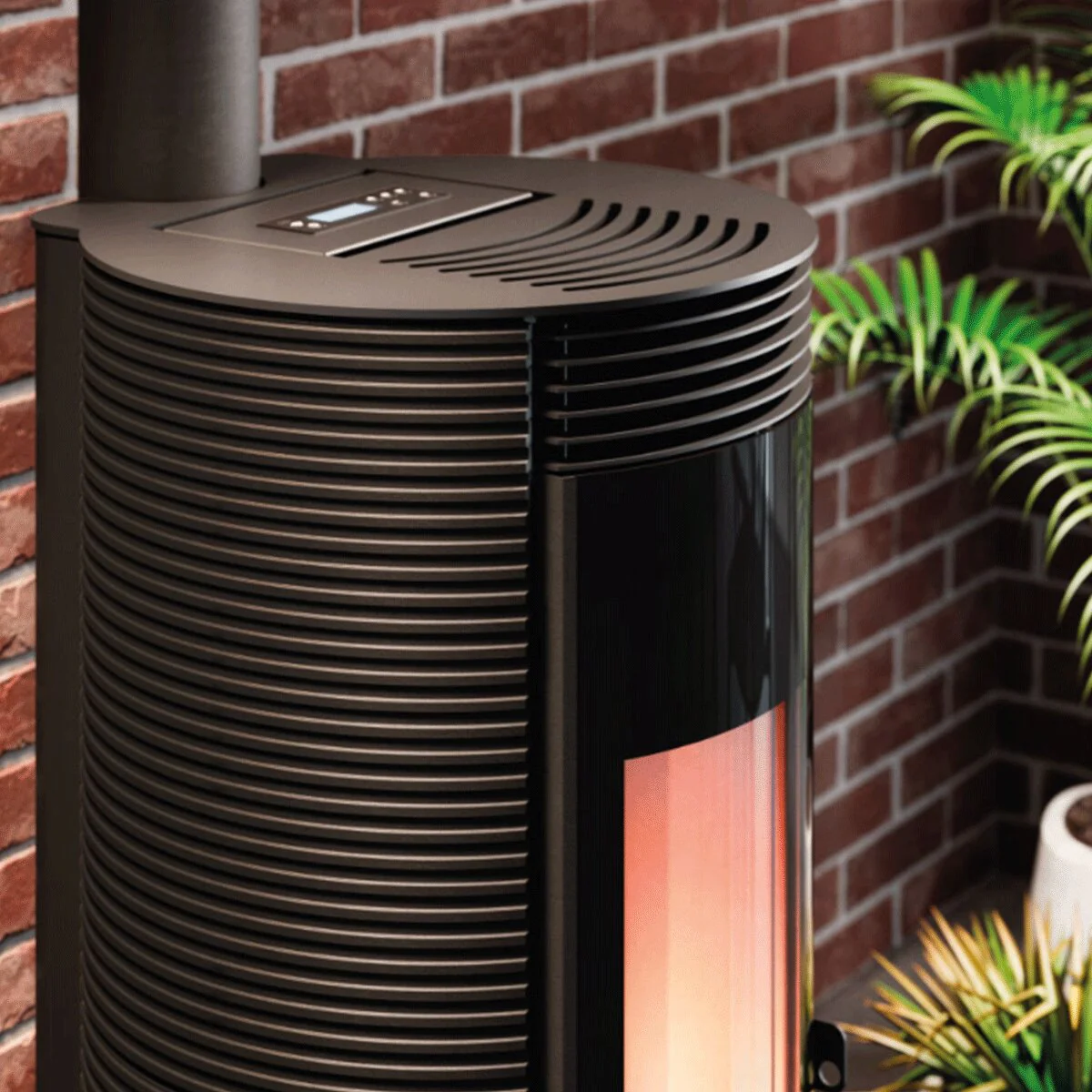 Cadel Spin Plus 9 8.5 kW pellet stove with ducted air WiFi Cast Iron Black - Image 4