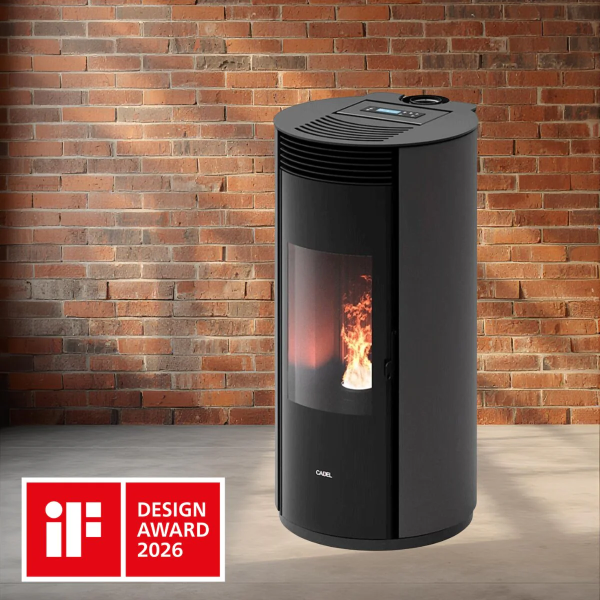 Cadel Spin Plus 9 8.5 kW pellet stove with ducted air WiFi Titanium - Image 2