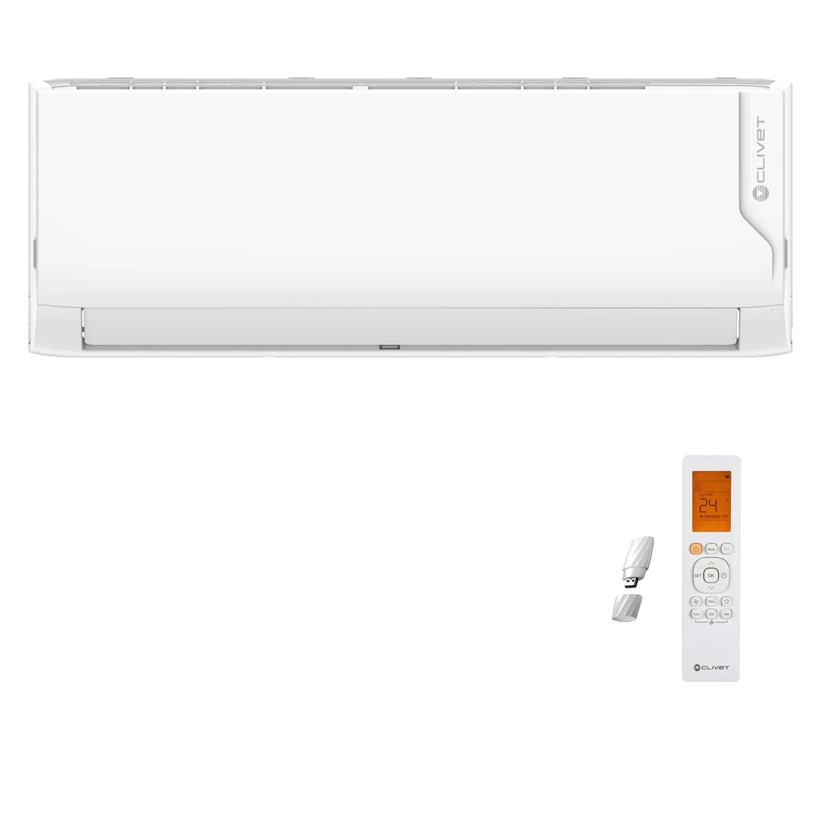 Clivet Cristallo 2 penta split air conditioner 9000+9000+12000+12000+12000 BTU inverter A++ wifi external unit 12.3 kW - Image 3