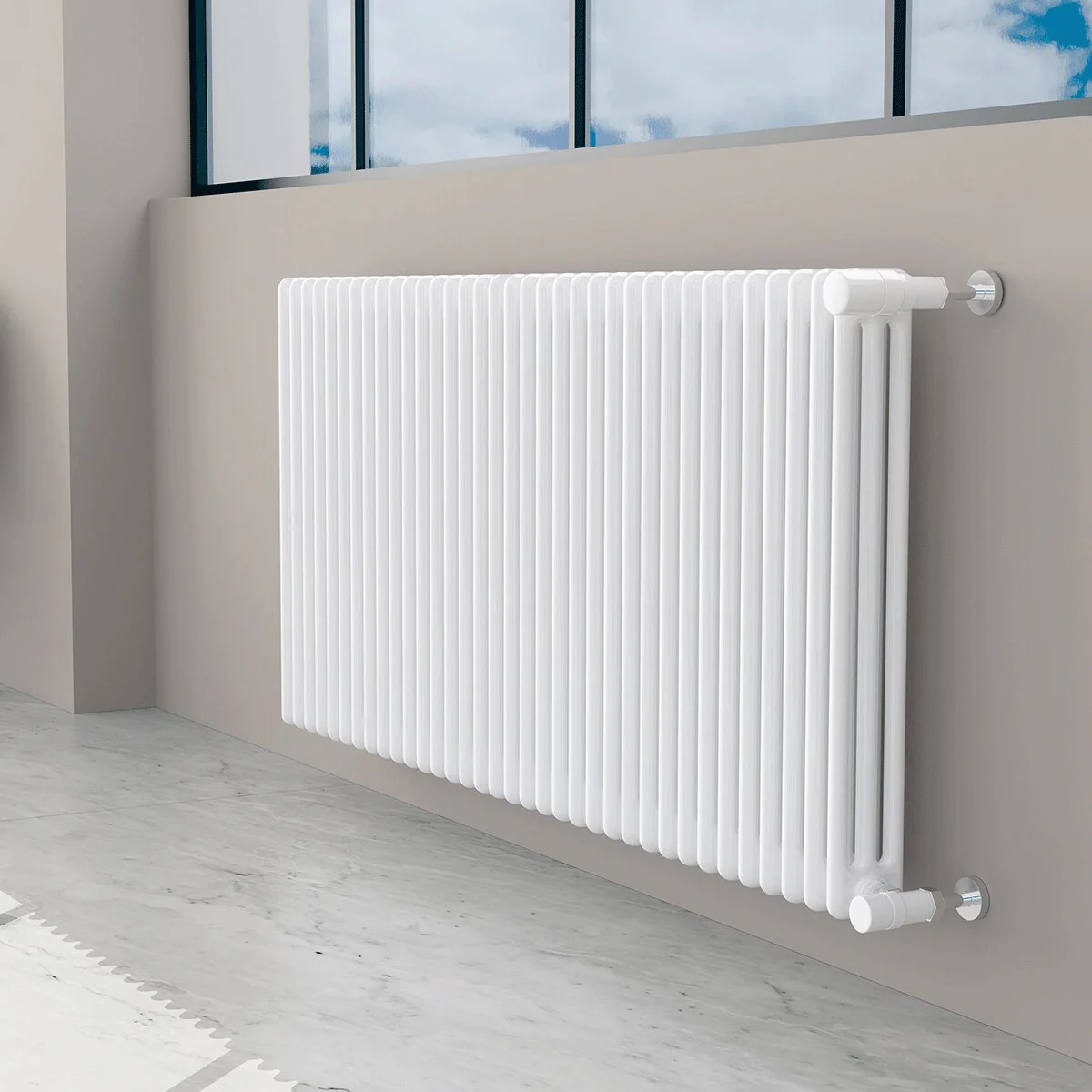 Cordivari Ardesia column radiator 3 columns/12 elements - Height 656 Interaxis 600 (mm) - FOR REPLACEMENT or NEW INSTALLATION - Image 2