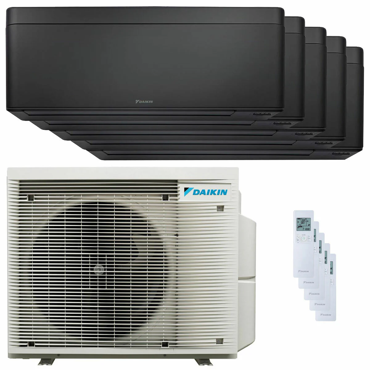 Daikin Stylish Total Black penta split air conditioner 7000+7000+7000+7000+7000 BTU inverter A++ wifi external unit 7.8 kW