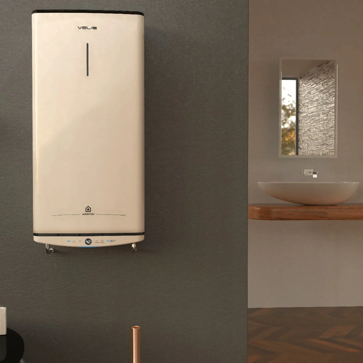Electric Water Heater Ariston Velis Pro Vertical/Horizontal 50 Liters - Image 2