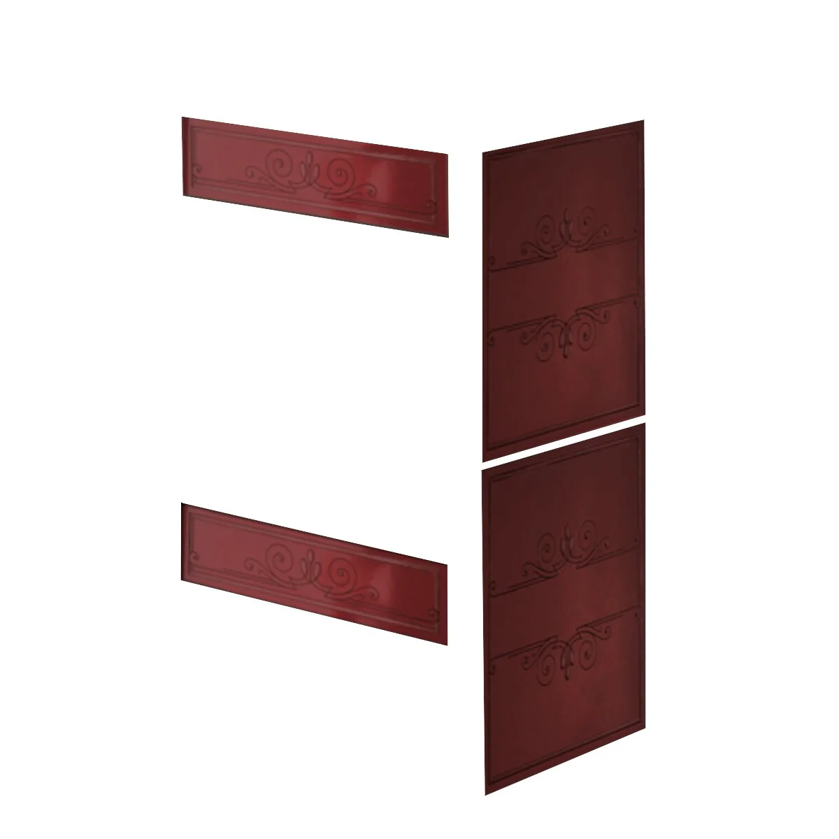 FANCY EVO EK63 wood-burning stove - Edilkamin Group 11 kW air Bordeaux - Image 4