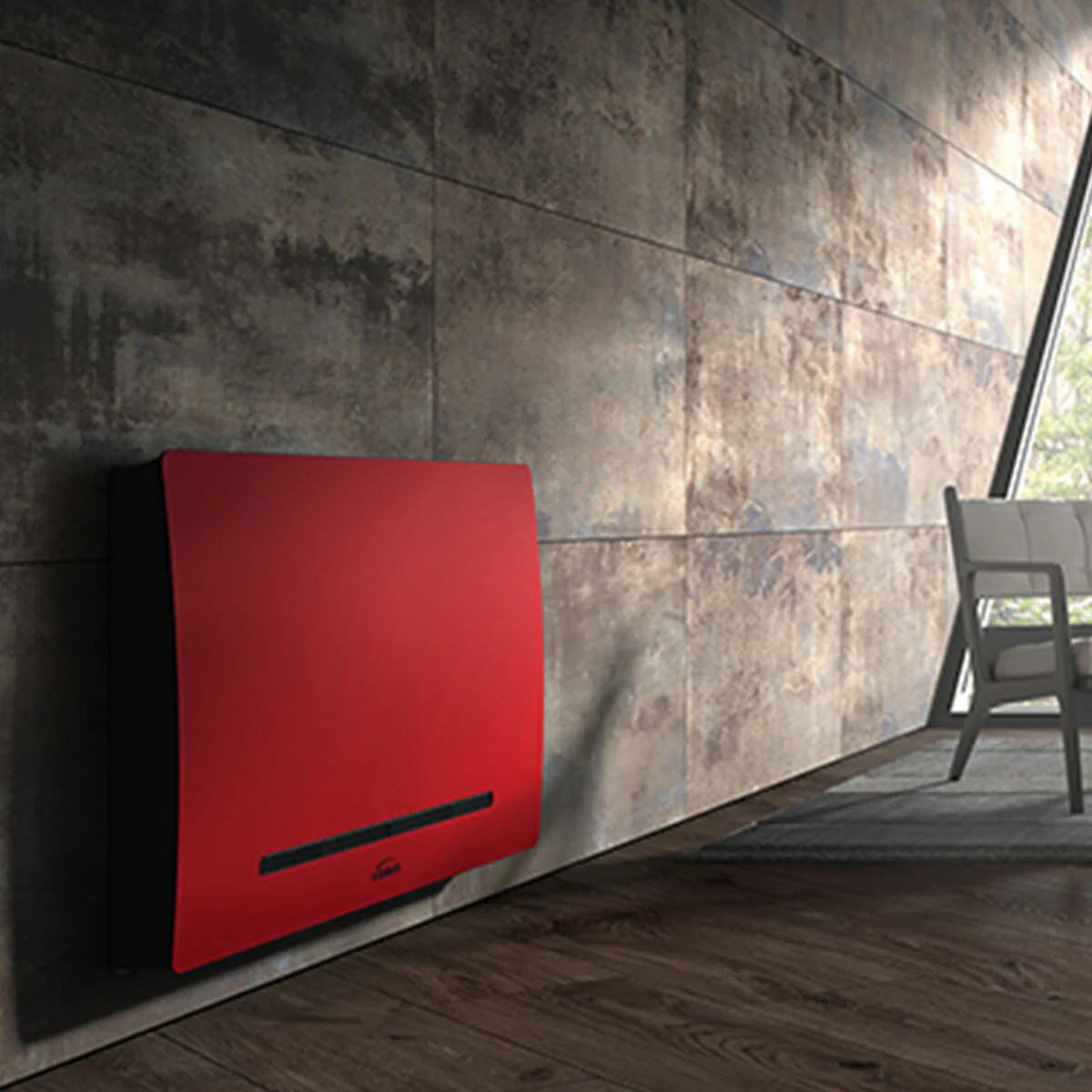 Galletti ART-U Metallic Skin Red 40 fan coil 3.21 - 3.12 kW red - Image 3
