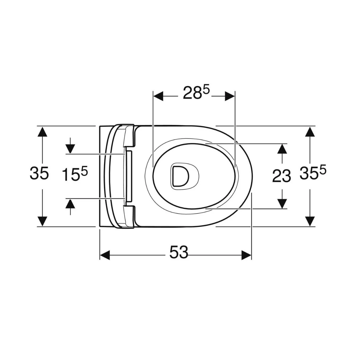 Geberit Selnova Premium floor-standing toilet with soft-close function - Image 4