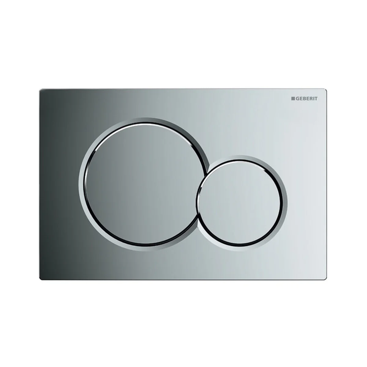 Geberit Sigma 01 glossy chrome plate for two-quantity flush