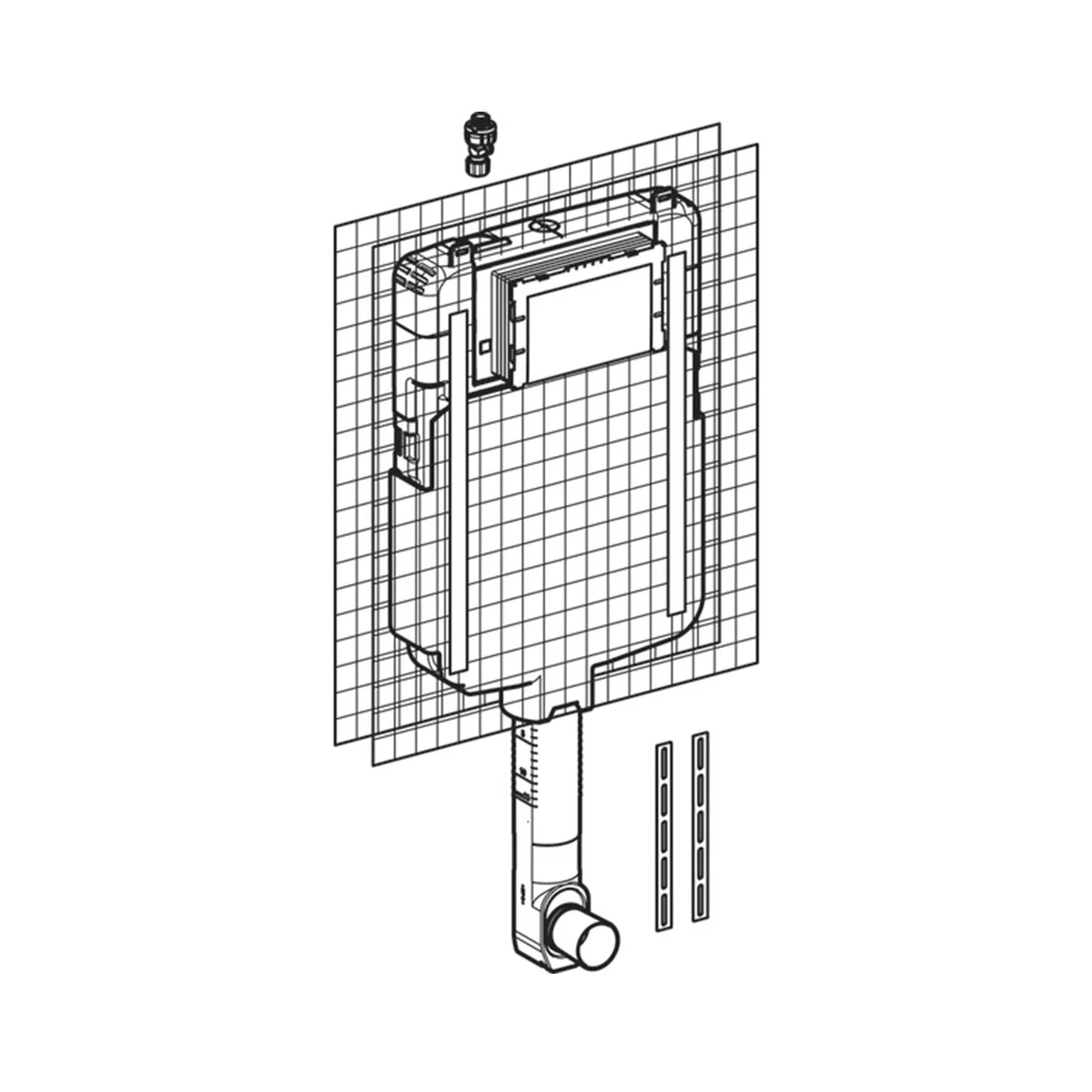Geberit Sigma 8 built-in cistern for floor toilet - Image 2
