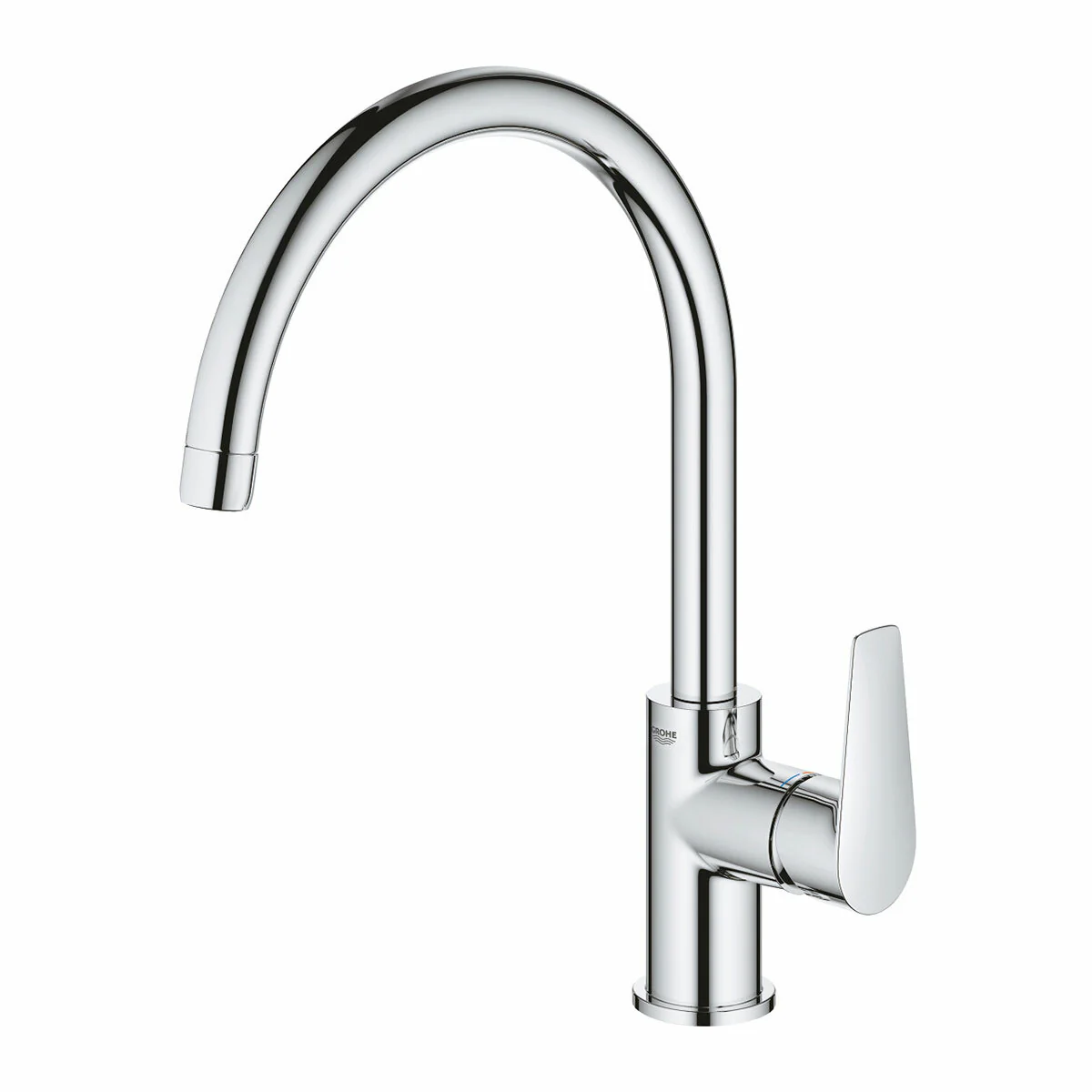 Grohe BauEdge single lever sink mixer with high swivel spout - Image 2