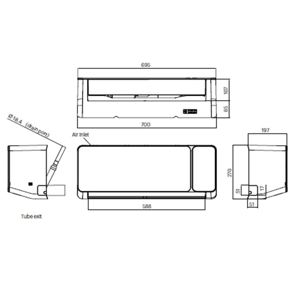 Grundig PROLOGUE GR-4 12000 BTU R32 Inverter WiFi A++/A+ Air Conditioner - Image 5