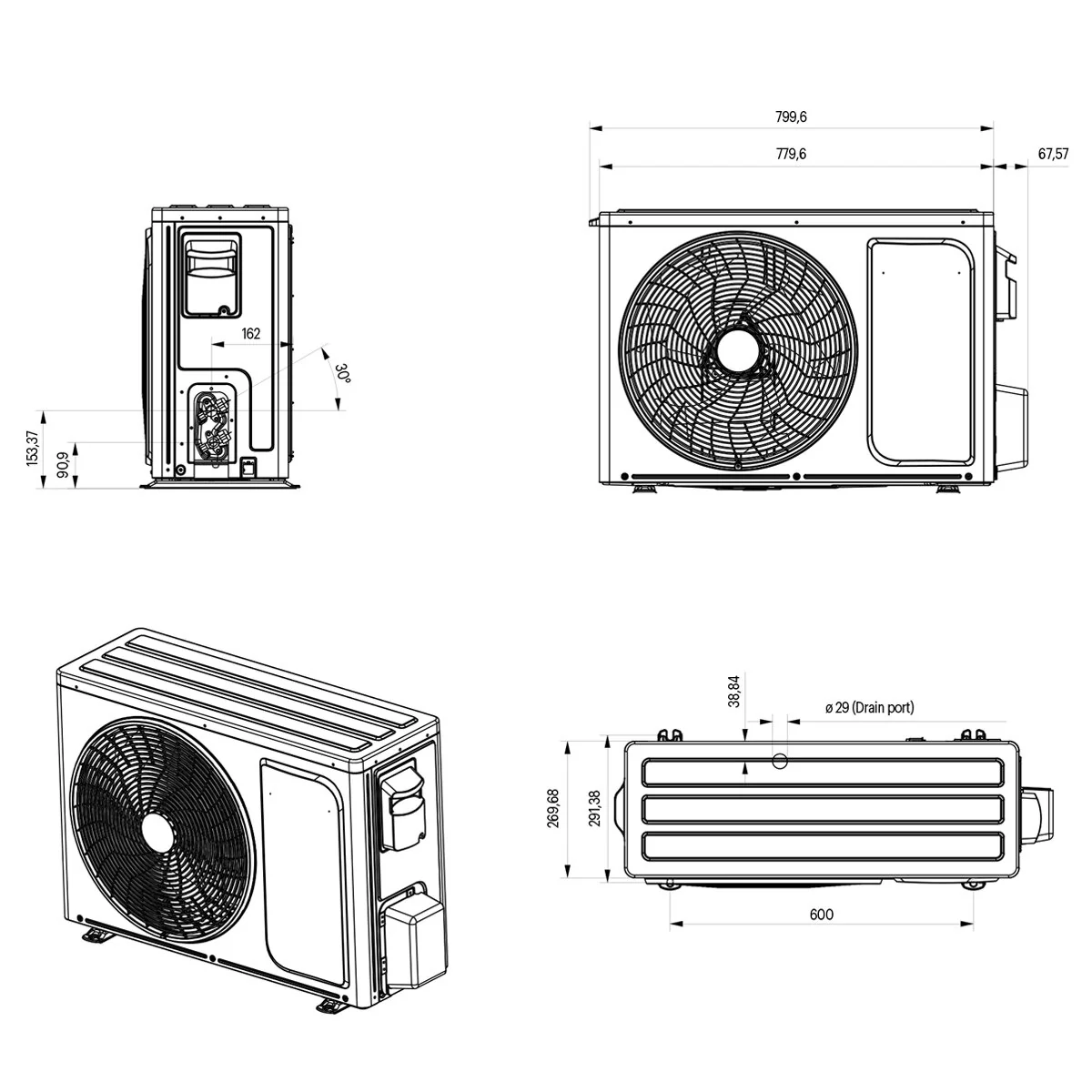 Grundig PROLOGUE GR-9 12000 BTU R32 Inverter WiFi A+++/A++ Air Conditioner - Image 5
