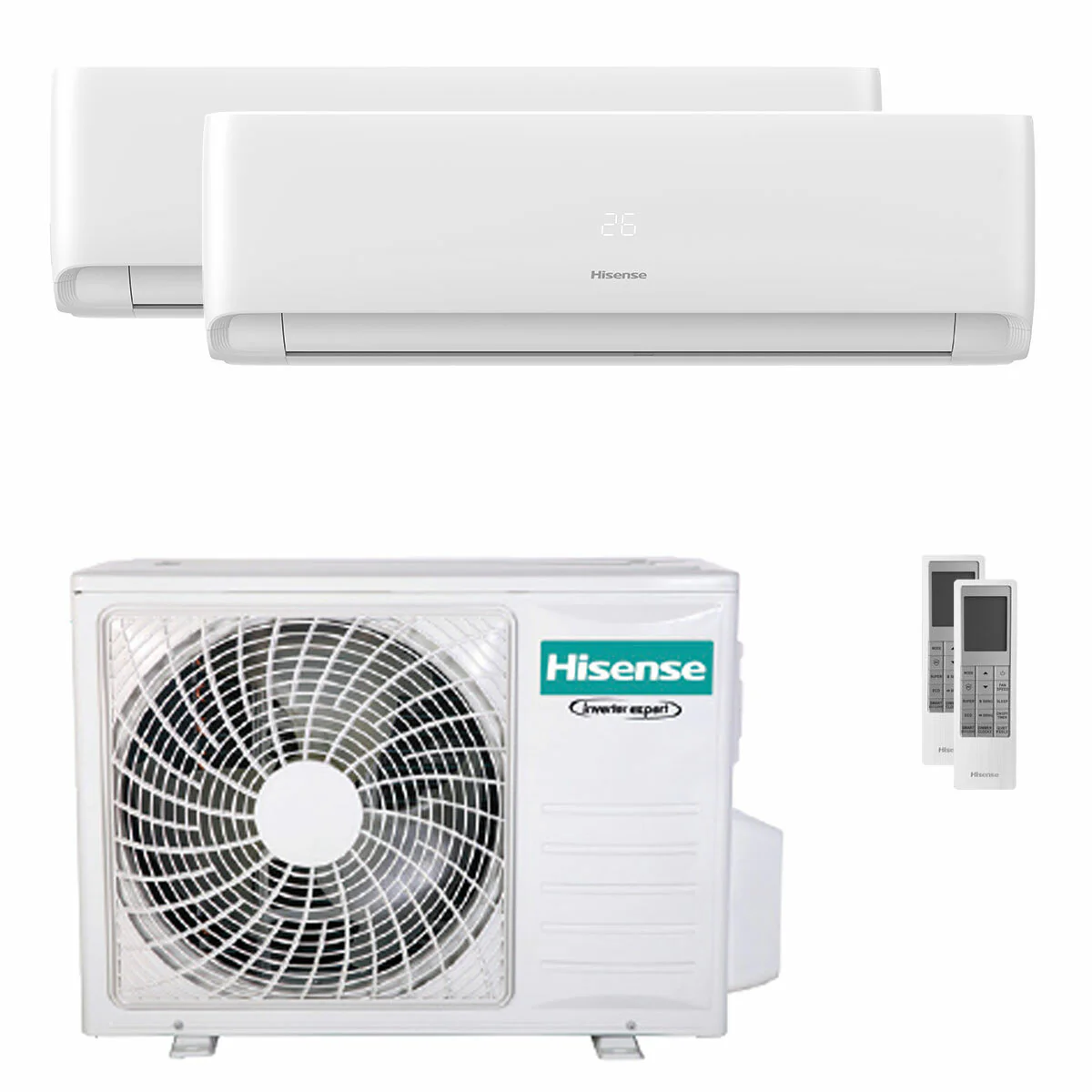 Hisense EcoSense dual split 18000+18000 BTU inverter A++ wifi air conditioner external unit 7 kW