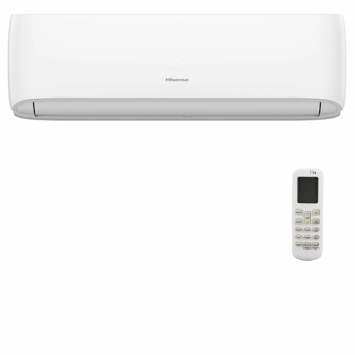 Hisense Hi-Comfort 2025 quadri split air conditioner 7000+7000+9000+24000 BTU inverter A++ wifi outdoor unit 10 kW - Image 3