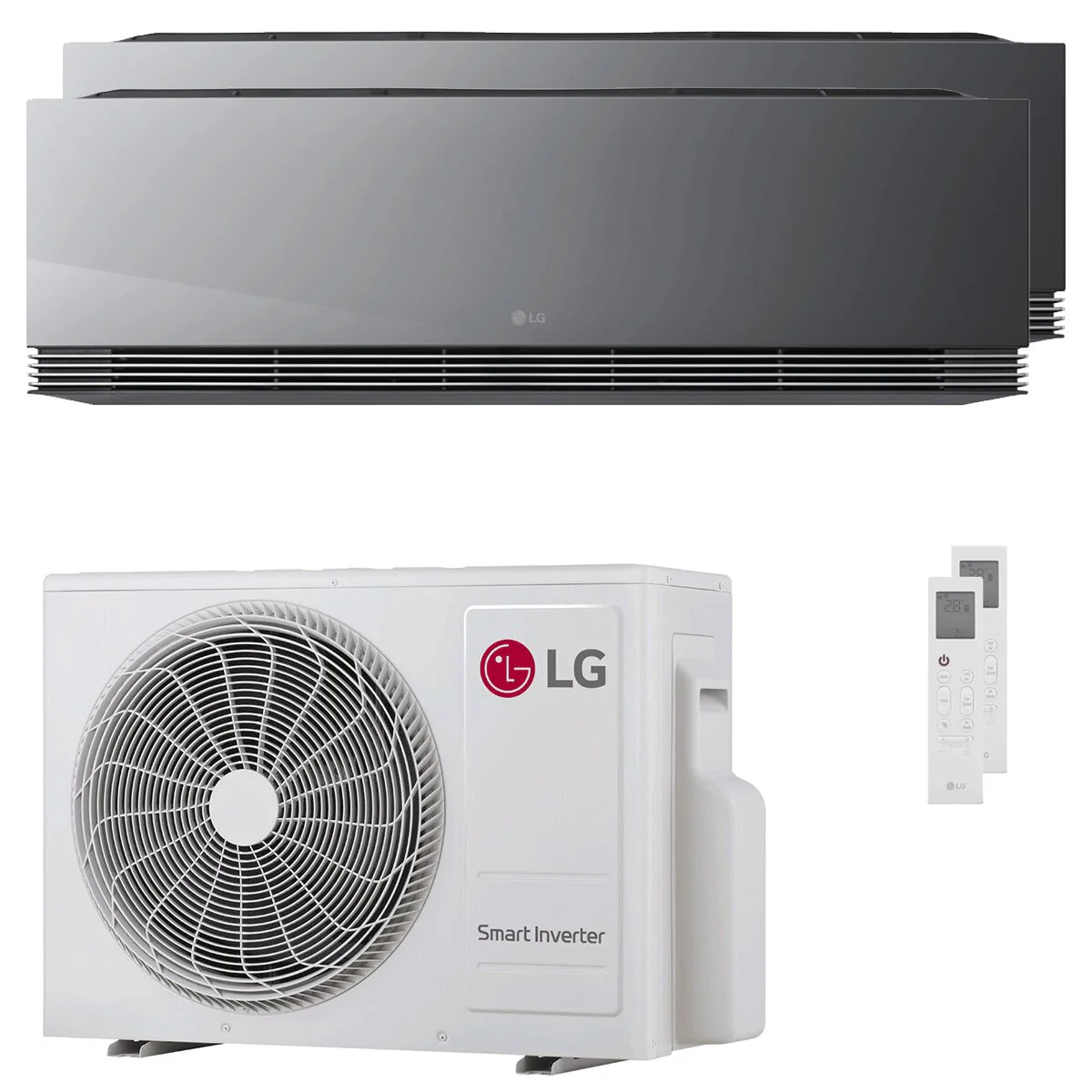 LG ARTCOOL Mirror AI dual split 12000+12000 BTU inverter A+++ wifi air conditioner external unit 6.15 kW