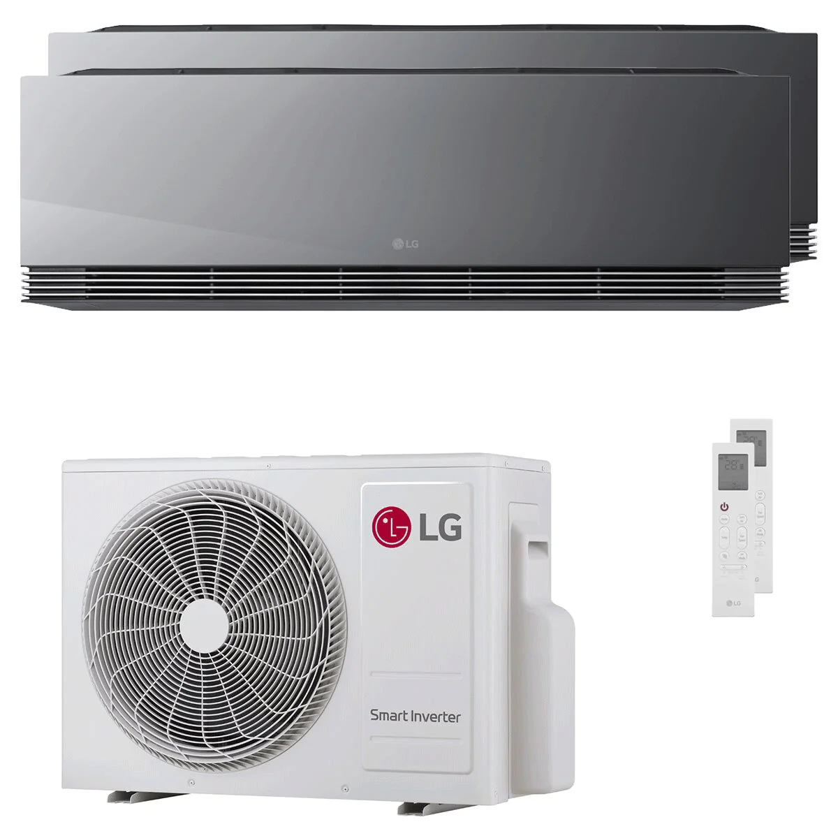 LG ARTCOOL Mirror AI dual split 9000+12000 BTU inverter A+++ wifi air conditioner external unit 4.7 kW