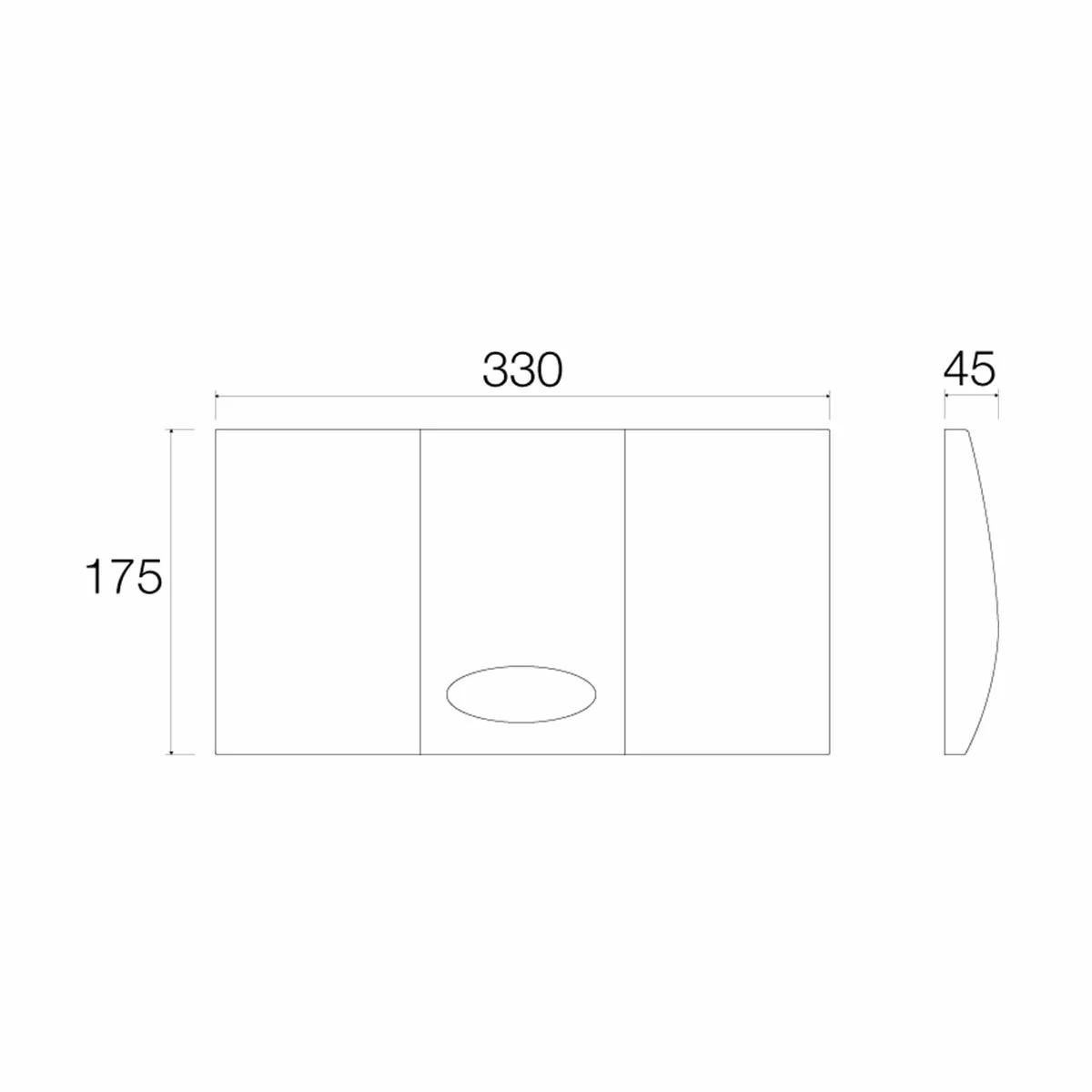 Medusa Valsir single button white plate for 9 liters flush - Image 2