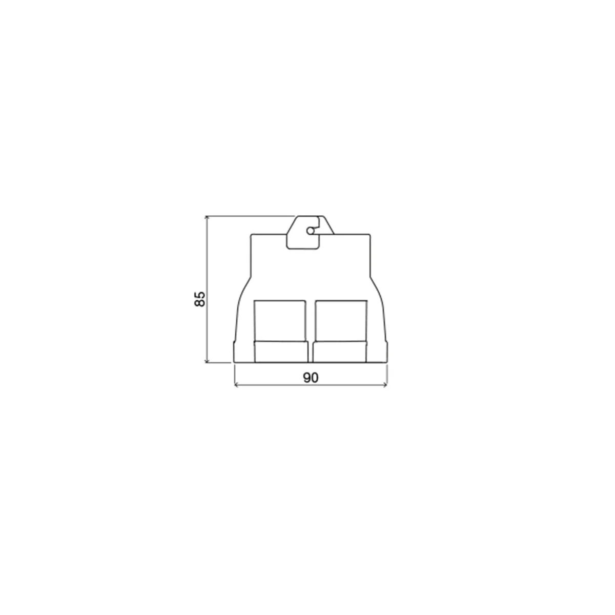 OLI DECO double drain valve with cable operation - Image 4