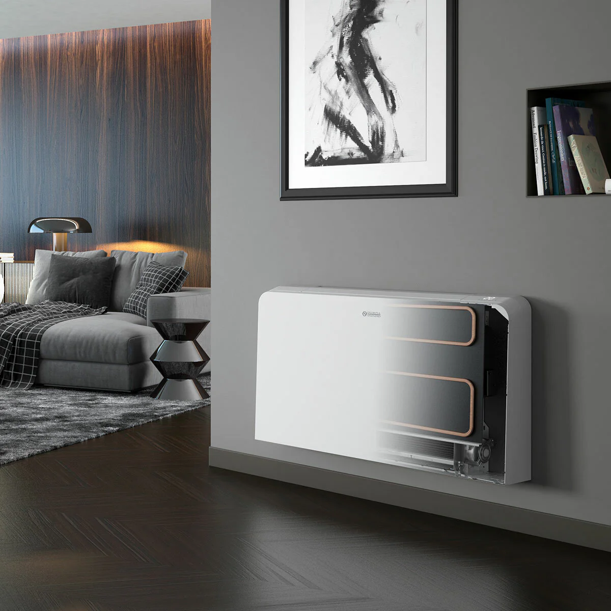 Olimpia Splendid Bi2 SLR AIR inverter 400 DC kW 2,31 - 1,74 Fan coil with radiant panel + TR control and remote control - Image 2