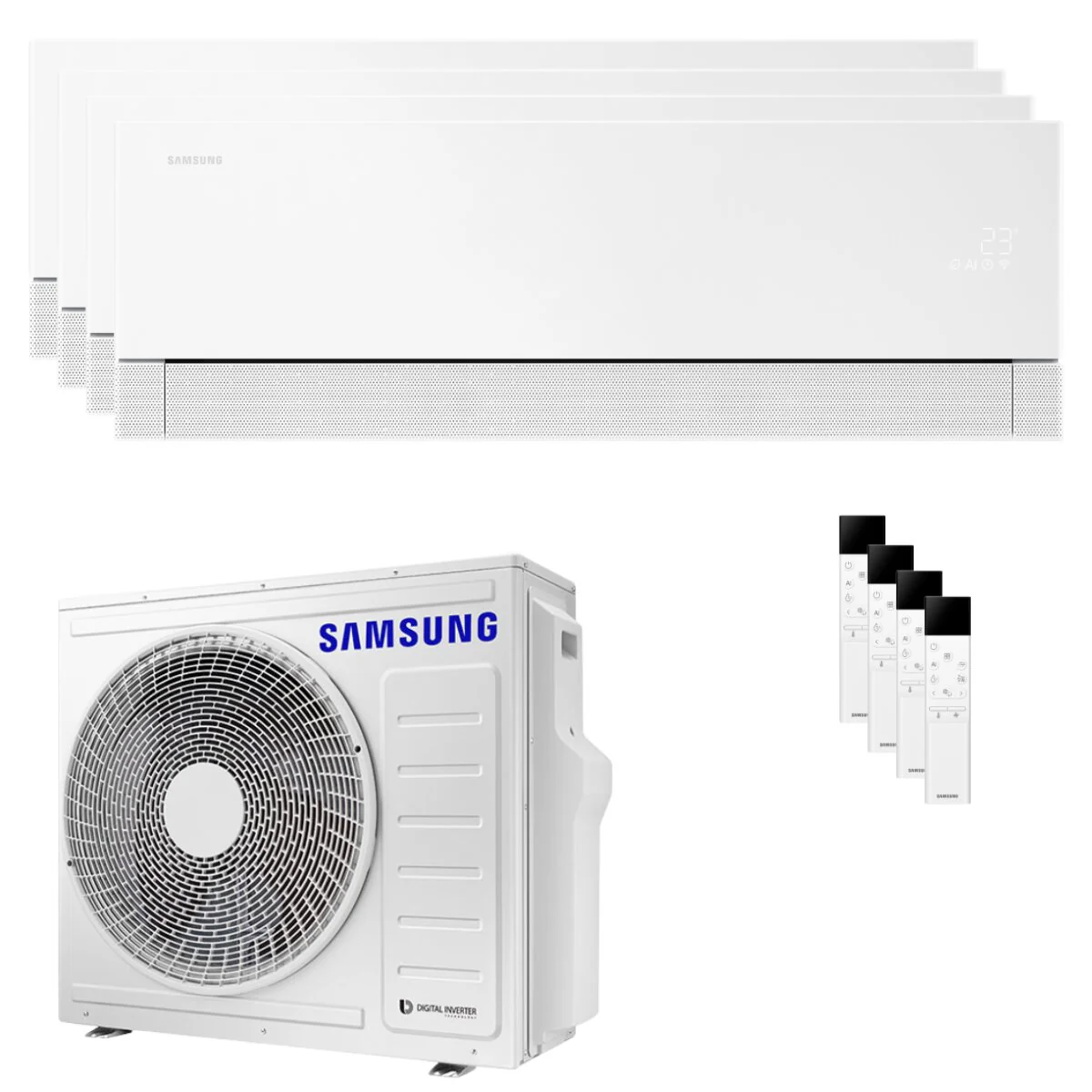 Samsung WindFree Première Plus quad split air conditioner 7000+7000+7000+7000 BTU inverter A++ wifi outdoor unit 8 kW