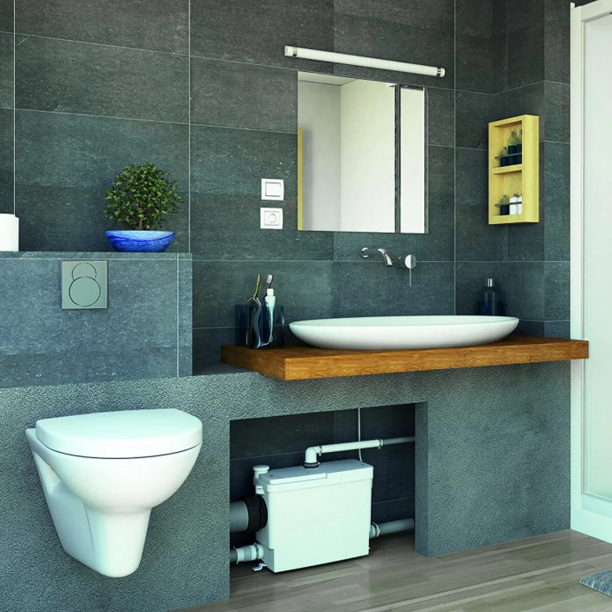 SFA Sanipack Pro UP WC macerator - Built-in for WALL-HUNG WC, WALL-BACK WC, WASHBASIN, BIDET, SHOWER - Image 3