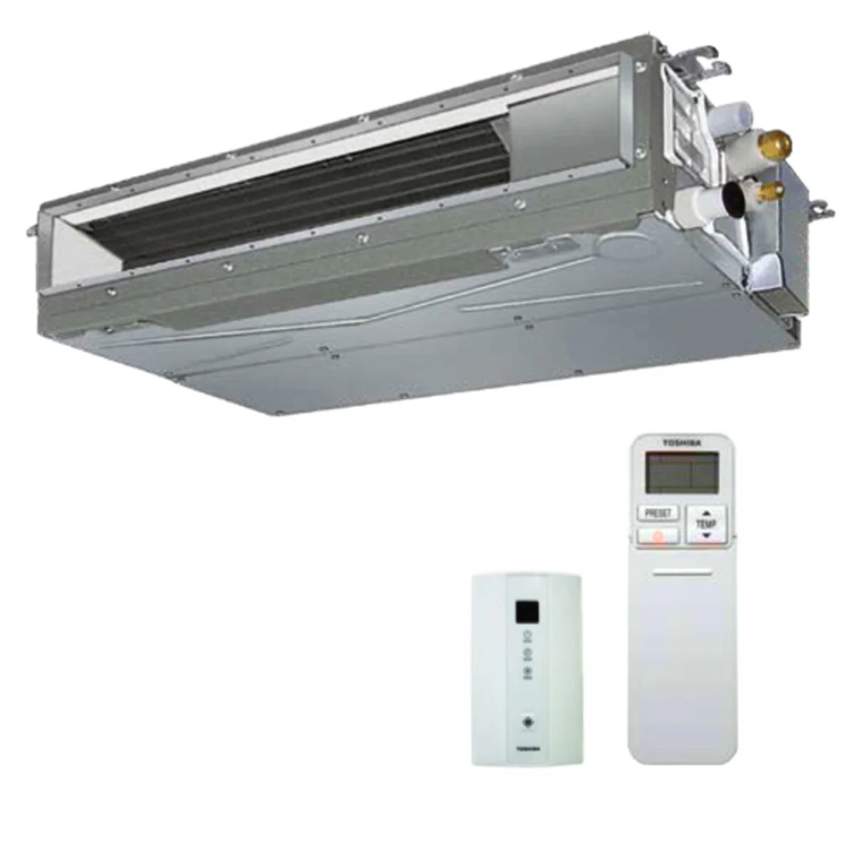 Toshiba ducted U2 dual split air conditioner 9000+12000 BTU inverter A++ external unit 4.0 kW - Image 2