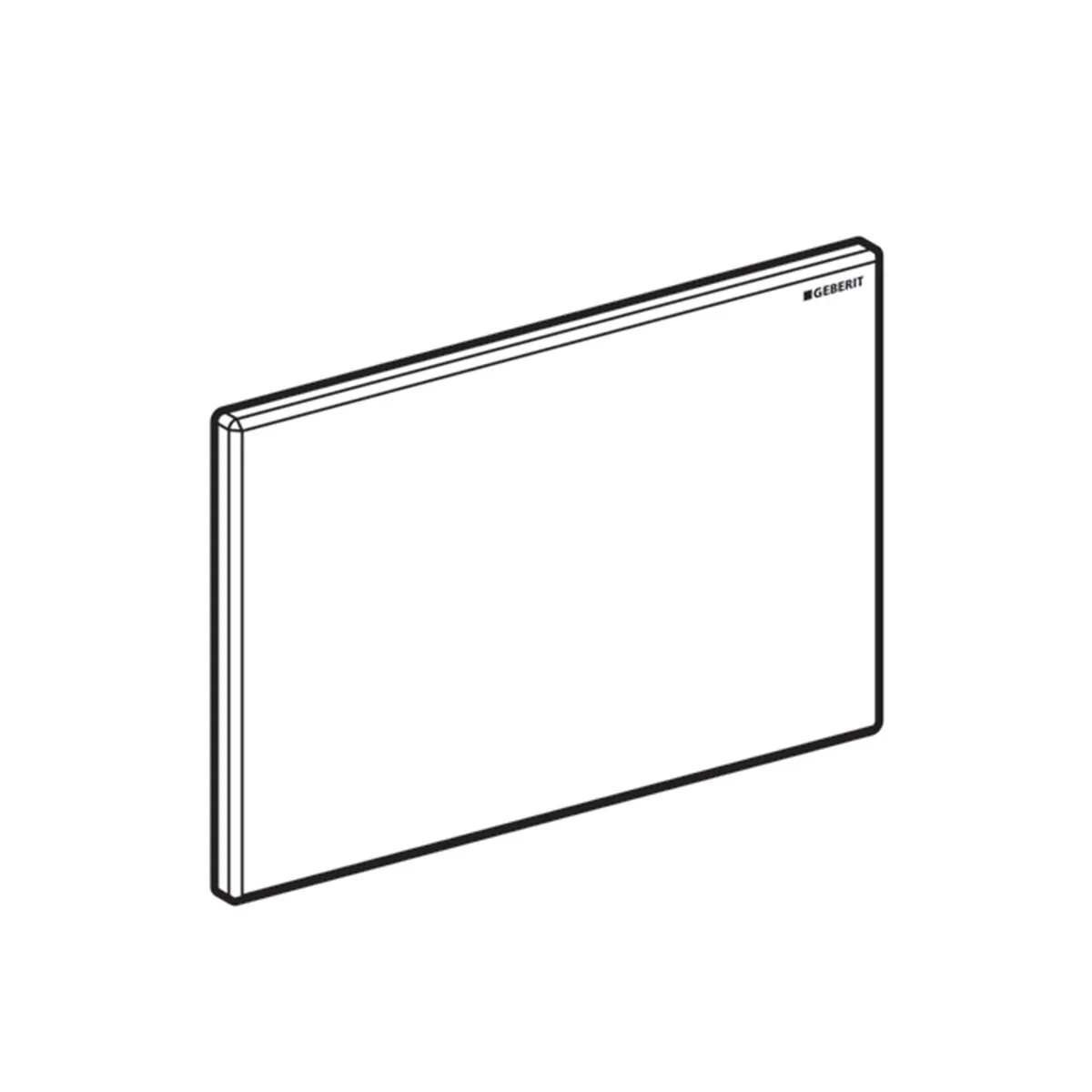 White Geberit Sigma cover plate - Image 2